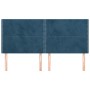 Cabeceros 4 unidades de terciopelo azul oscuro 100x5x78/88 cm de vidaXL, Cabeceros y pies de cama - Ref: Foro24-3116262, Prec...