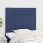Cabeceros 2 unidades de tela azul 100x5x78/88 cm de vidaXL, Cabeceros y pies de cama - Ref: Foro24-3116328, Precio: 60,35 €, ...