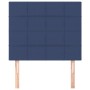 Cabeceros 2 unidades de tela azul 100x5x78/88 cm de vidaXL, Cabeceros y pies de cama - Ref: Foro24-3116328, Precio: 60,35 €, ...