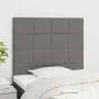 Headboards 2 units of dark gray fabric 100x5x78/88 cm by vidaXL, Headboards and footboards - Ref: Foro24-3116323, Price: 63,5...