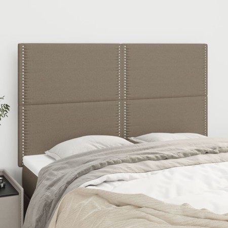 Cabeceros 4 unidades tela gris taupe 72x5x78/88 cm de vidaXL, Cabeceros y pies de cama - Ref: Foro24-3116194, Precio: 83,94 €...