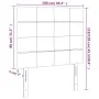 Kopfteile 2 Einheiten aus dunkelgrauem Stoff 100x5x78/88 cm von vidaXL, Kopf- und Fußteile - Ref: Foro24-3116323, Preis: 63,5...