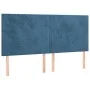 Kopfteile 4 Einheiten aus dunkelblauem Samt 80x5x78/88 cm von vidaXL, Kopf- und Fußteile - Ref: Foro24-3116110, Preis: 115,45...