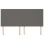 Cabeceros 4 unidades de cuero sintético gris 100x5x78/88 cm de vidaXL, Cabeceros y pies de cama - Ref: Foro24-3116164, Precio...