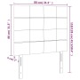Cabeceros 2 unidades de tela negro 80x5x78/88 cm de vidaXL, Cabeceros y pies de cama - Ref: Foro24-3116308, Precio: 53,68 €, ...