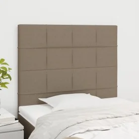 Cabeceros 2 unidades de tela gris taupe 90x5x78/88 cm de vidaXL, Cabeceros y pies de cama - Ref: Foro24-3116318, Precio: 72,6...