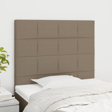 Cabeceros 2 unidades de tela gris taupe 90x5x78/88 cm de vidaXL, Cabeceros y pies de cama - Ref: Foro24-3116318, Precio: 57,9...