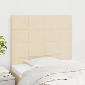 Headboards 2 units of cream-colored fabric 90x5x78/88 cm by vidaXL, Headboards and footboards - Ref: Foro24-3116319, Price: 6...