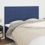Cabeceros 4 unidades de tela azul 90x5x78/88 cm de vidaXL, Cabeceros y pies de cama - Ref: Foro24-3116352, Precio: 107,67 €, ...