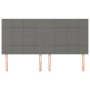 Cabeceros 4 unidades de tela gris oscuro 90x5x78/88 cm de vidaXL, Cabeceros y pies de cama - Ref: Foro24-3116347, Precio: 106...