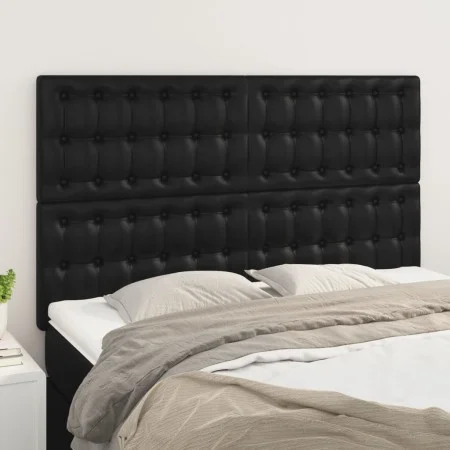Kopfteile 4 Einheiten schwarzes Kunstleder 72x5x78/88 cm von vidaXL, Kopf- und Fußteile - Ref: Foro24-3116422, Preis: 115,87 ...