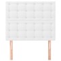 Cabeceros 2 unidades de cuero sintético blanco 100x5x78/88 cm de vidaXL, Cabeceros y pies de cama - Ref: Foro24-3116417, Prec...