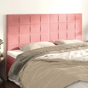 Kopfteile 4 Einheiten aus rosa Samt 90x5x78/88 cm von vidaXL, Kopf- und Fußteile - Ref: Foro24-3116397, Preis: 103,89 €, Raba...