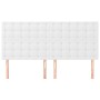Cabeceros 4 unidades de cuero sintético blanco 100x5x78/88 cm de vidaXL, Cabeceros y pies de cama - Ref: Foro24-3116441, Prec...