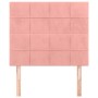 Cabeceros 2 unidades de terciopelo rosa 90x5x78/88 cm de vidaXL, Cabeceros y pies de cama - Ref: Foro24-3116373, Precio: 57,0...