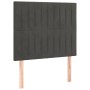 Cabeceros 2 unidades de terciopelo gris oscuro 90x5x78/88 cm de vidaXL, Cabeceros y pies de cama - Ref: Foro24-3116607, Preci...