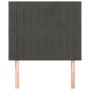 Cabeceros 2 unidades de terciopelo gris oscuro 90x5x78/88 cm de vidaXL, Cabeceros y pies de cama - Ref: Foro24-3116607, Preci...