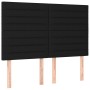 Cabeceros 4 unidades tela negro 72x5x78/88 cm de vidaXL, Cabeceros y pies de cama - Ref: Foro24-3116472, Precio: 118,45 €, De...