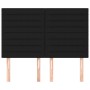 Cabeceros 4 unidades tela negro 72x5x78/88 cm de vidaXL, Cabeceros y pies de cama - Ref: Foro24-3116472, Precio: 118,45 €, De...