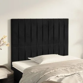 Kopfteile 2 Einheiten aus schwarzem Samt 80x5x78/88 cm von vidaXL, Kopf- und Fußteile - Ref: Foro24-3116602, Preis: 65,65 €, ...