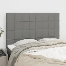 Headboards 4 units dark gray fabric 72x5x78/88 cm by vidaXL, Headboards and footboards - Ref: Foro24-3116331, Price: 113,09 €...