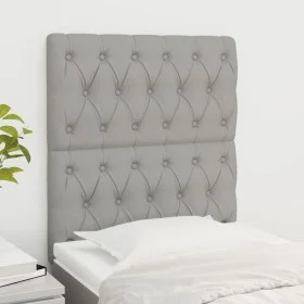 Headboards 2 units of light gray fabric 80x7x78/88 cm by vidaXL, Headboards and footboards - Ref: Foro24-3116642, Price: 70,8...
