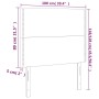 Cabeceros 2 unidades cuero sintético capuchino 100x5x78/88 cm de vidaXL, Cabeceros y pies de cama - Ref: Foro24-3116281, Prec...