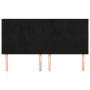 Cabeceros 4 unidades de terciopelo negro 90x5x78/88 cm de vidaXL, Cabeceros y pies de cama - Ref: Foro24-3116632, Precio: 124...