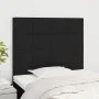Headboards 2 units of black fabric 90x5x78/88 cm by vidaXL, Headboards and footboards - Ref: Foro24-3116316, Price: 56,29 €, ...