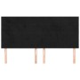 Cabeceros 4 unidades de terciopelo negro 90x5x78/88 cm de vidaXL, Cabeceros y pies de cama - Ref: Foro24-3116394, Precio: 128...