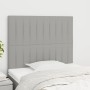 Cabeceros 2 unidades de tela gris claro 90x5x78/88 cm de vidaXL, Cabeceros y pies de cama - Ref: Foro24-3116552, Precio: 56,4...