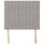 Cabeceros 2 unidades de tela gris claro 90x5x78/88 cm de vidaXL, Cabeceros y pies de cama - Ref: Foro24-3116552, Precio: 56,4...