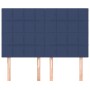 Cabeceros 4 unidades tela azul 72x5x78/88 cm de vidaXL, Cabeceros y pies de cama - Ref: Foro24-3116336, Precio: 95,15 €, Desc...