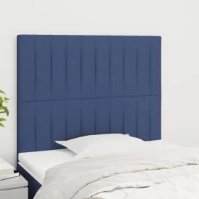 Headboards 2 units of blue fabric 90x5x78/88 cm by vidaXL, Headboards and footboards - Ref: Foro24-3116558, Price: 57,11 €, D...