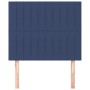 Cabeceros 2 unidades de tela azul 90x5x78/88 cm de vidaXL, Cabeceros y pies de cama - Ref: Foro24-3116558, Precio: 58,58 €, D...