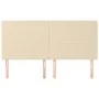 Cabeceros 4 unidades de tela color crema 90x5x78/88 cm de vidaXL, Cabeceros y pies de cama - Ref: Foro24-3116071, Precio: 143...