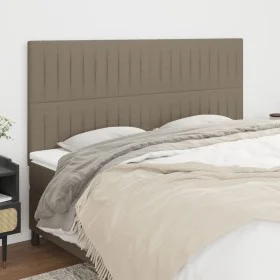 Cabeceros 4 unidades de tela gris taupe 90x5x78/88 cm de vidaXL, Cabeceros y pies de cama - Ref: Foro24-3116588, Precio: 114,...