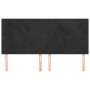 Cabeceros 4 unidades de terciopelo negro 80x5x78/88 cm de vidaXL, Cabeceros y pies de cama - Ref: Foro24-3116108, Precio: 131...