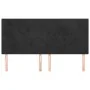Cabeceros 4 unidades de terciopelo negro 80x5x78/88 cm de vidaXL, Cabeceros y pies de cama - Ref: Foro24-3116108, Precio: 126...