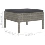 Set de muebles de jardín 6 pzas y cojines ratán sintético gris en Conjuntos de jardín | Comprar online en Foru.es