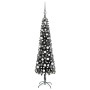 Árbol de Navidad delgado con LEDs y bolas negro 180 cm de vidaXL, Arboles de navidad - Ref: Foro24-3078113, Precio: 54,28 €, ...