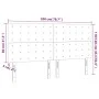 Headboards 4 units of gray synthetic leather 100x5x78/88 cm by vidaXL, Headboards and footboards - Ref: Foro24-3116444, Price...