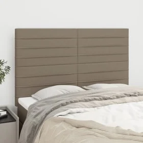 Cabeceros 4 unidades tela gris taupe 72x5x78/88 cm de vidaXL, Cabeceros y pies de cama - Ref: Foro24-3116474, Precio: 117,08 ...