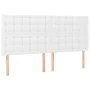 Headboards 4 units of white synthetic leather 90x5x78/88 cm by vidaXL, Headboards and footboards - Ref: Foro24-3116435, Price...
