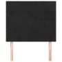 Cabeceros 2 unidades de terciopelo negro 90x5x78/88 cm de vidaXL, Cabeceros y pies de cama - Ref: Foro24-3116370, Precio: 70,...