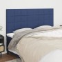 Cabeceros 4 unidades de tela azul 100x5x78/88 cm de vidaXL, Cabeceros y pies de cama - Ref: Foro24-3116360, Precio: 111,66 €,...