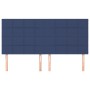 Cabeceros 4 unidades de tela azul 100x5x78/88 cm de vidaXL, Cabeceros y pies de cama - Ref: Foro24-3116360, Precio: 111,66 €,...