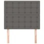 Headboards 2 units of gray synthetic leather 100x5x78/88 cm by vidaXL, Headboards and footboards - Ref: Foro24-3116420, Price...