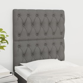 Cabeceros 2 unidades de tela gris oscuro 80x7x78/88 cm de vidaXL, Cabeceros y pies de cama - Ref: Foro24-3116643, Precio: 72,...