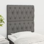 Cabeceros 2 unidades de tela gris oscuro 80x7x78/88 cm de vidaXL, Cabeceros y pies de cama - Ref: Foro24-3116643, Precio: 72,...